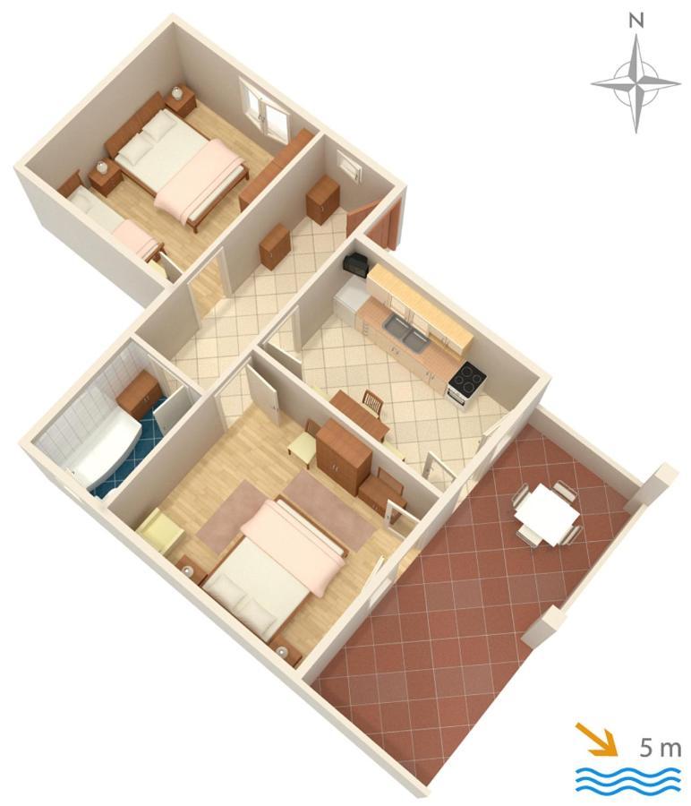 Apartments By The Sea Mandre, Pag - 4093 Kolan Zewnętrze zdjęcie
